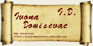 Ivona Domiševac vizit kartica